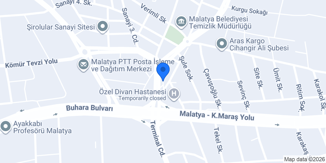 Shell - Malatya Sanayi Girişi konumu