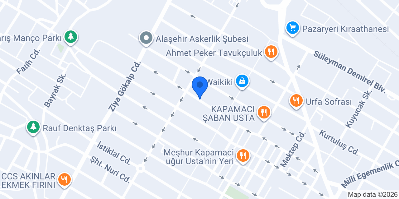 Özkan Avukatlık Bürosu konumu