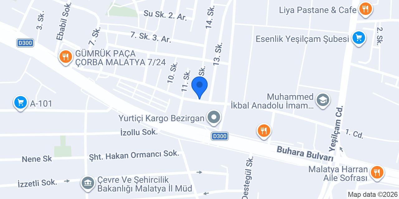Yeni Çağ Kurs Merkezi konumu
