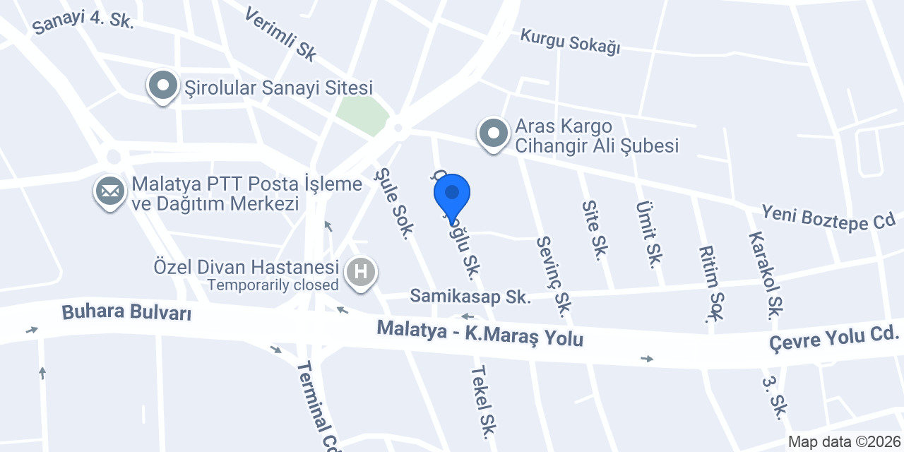 Malatya Çelik Kapı konumu