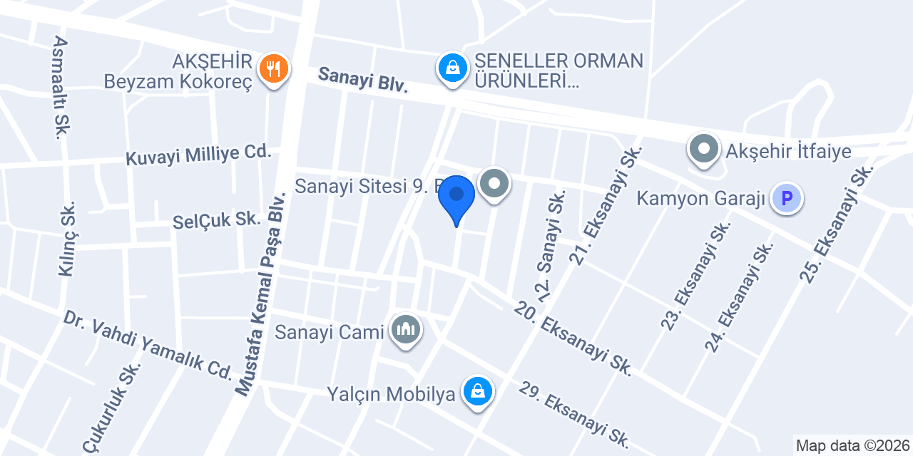 Refah Oto Döşeme konumu