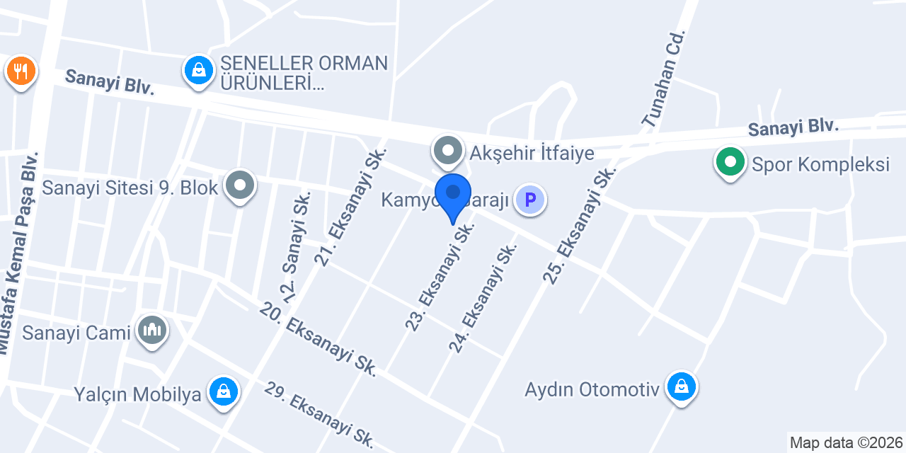 Konford Özel Servis konumu