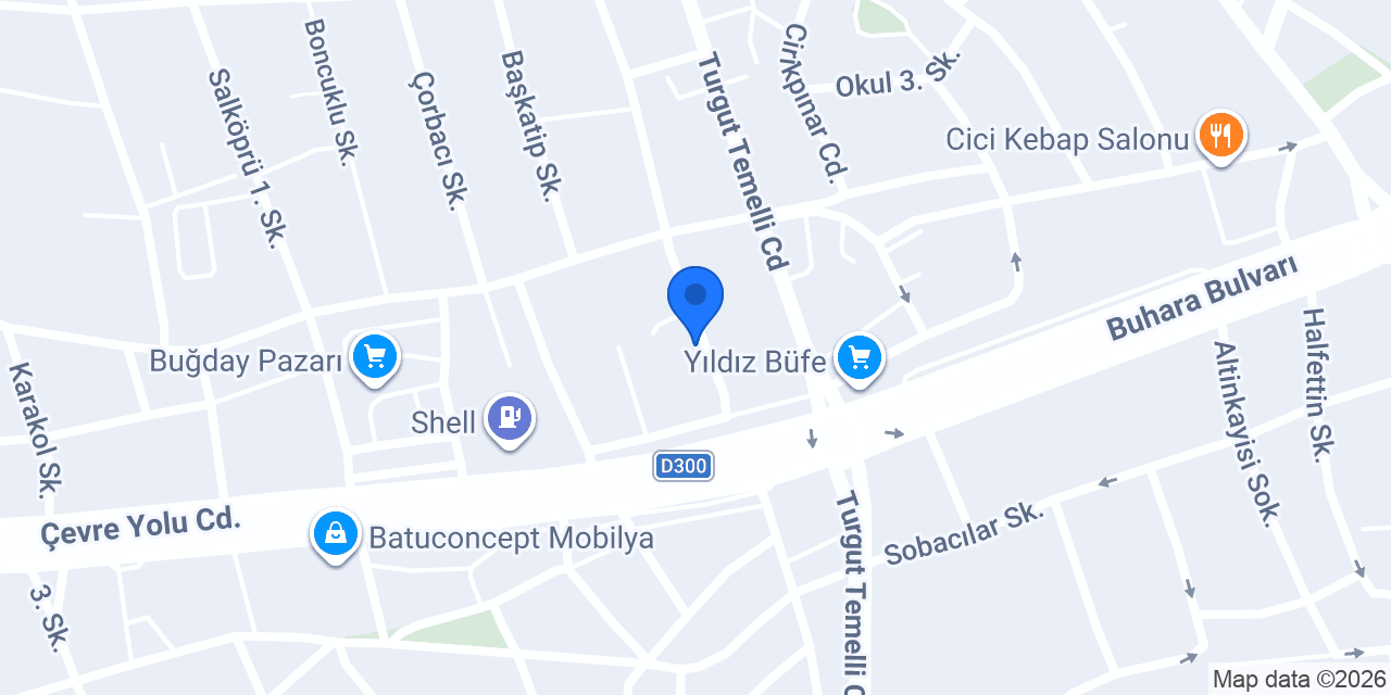 Malatya Düğün Sarayı konumu