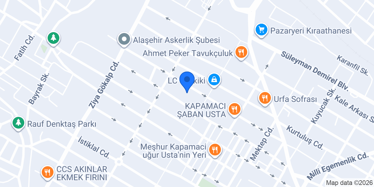 ALAŞEHİR İŞLER KİTABEVLERİ konumu