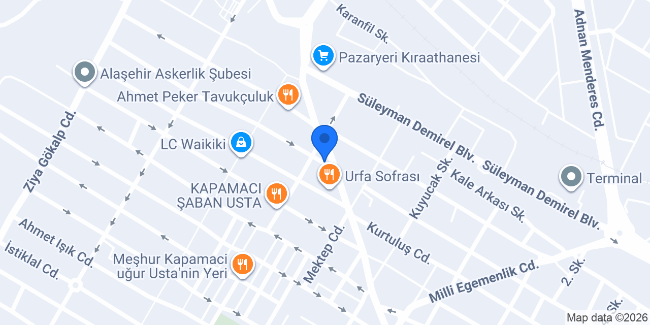 Kırmızıtaşlar&AZD Proje A.Ş. konumu