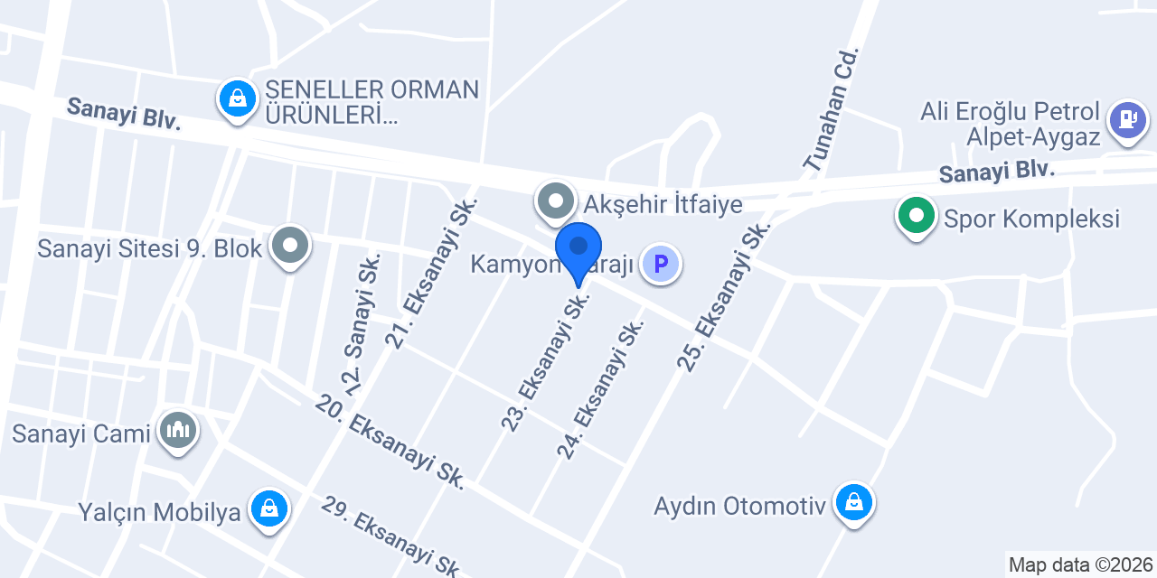 Akın Oto Garage konumu