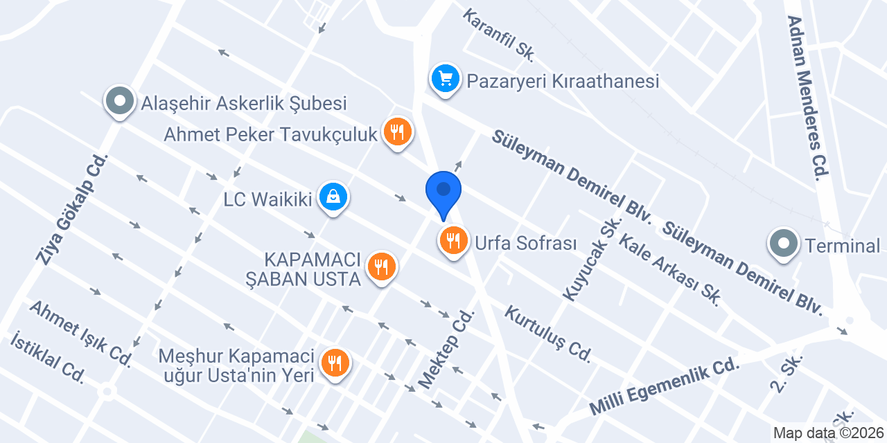 Bulvar Çiçekçilik konumu