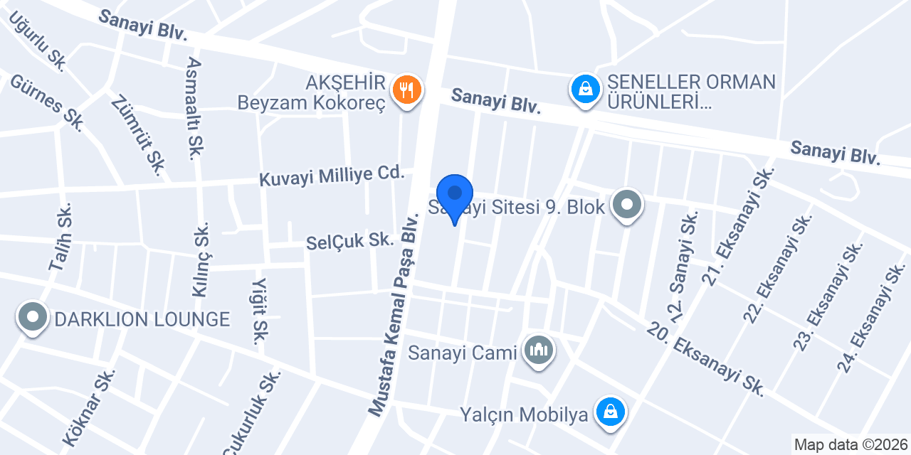 UYSAL OTO YEDEK PARÇA konumu