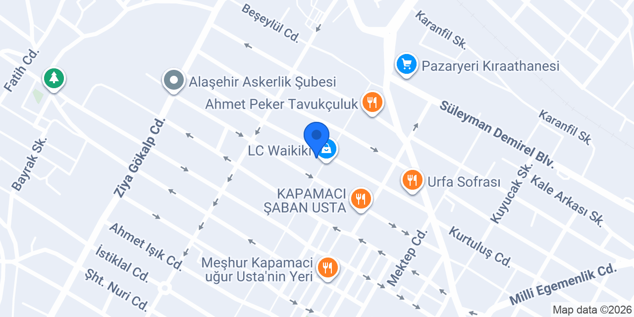 Tadım Burger konumu