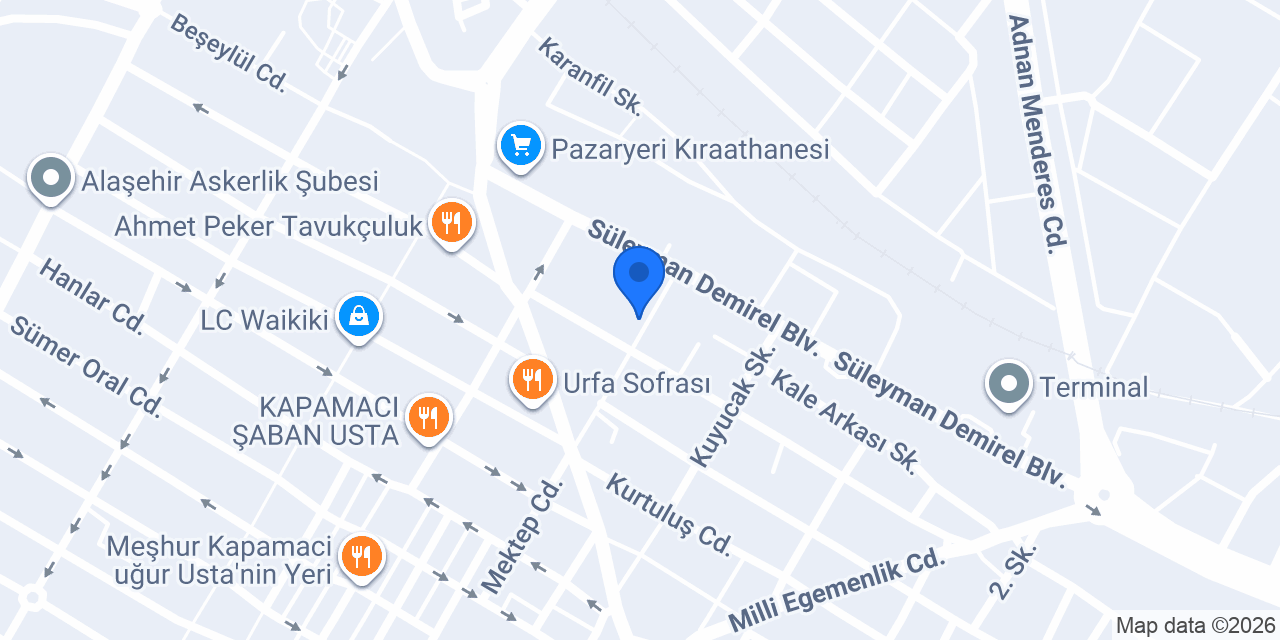 Ceylan Mobilya konumu