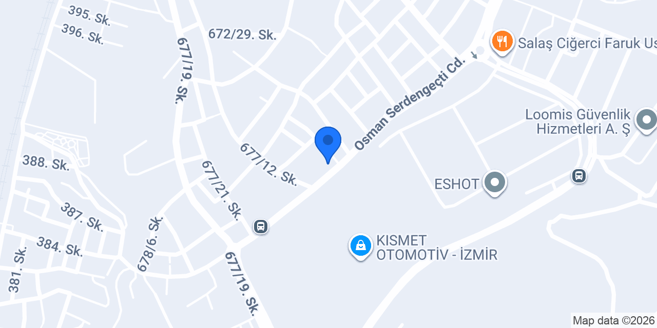 Çetinkaya Otomotiv konumu