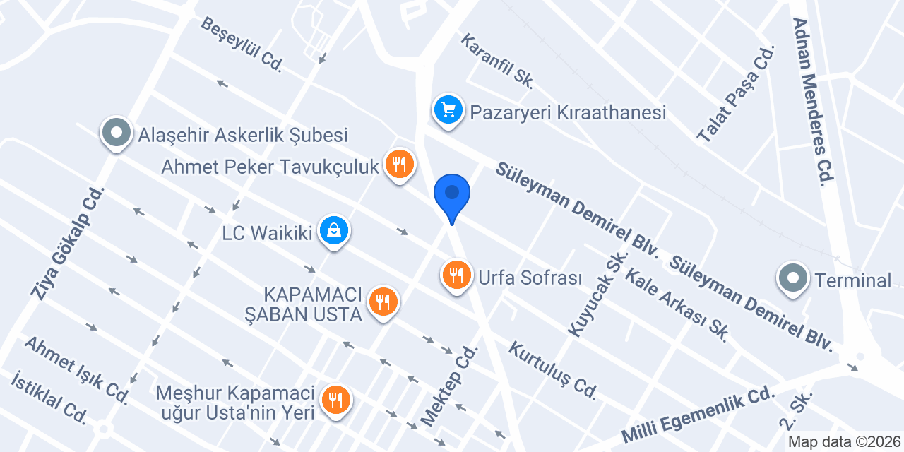 Asri Fırın konumu