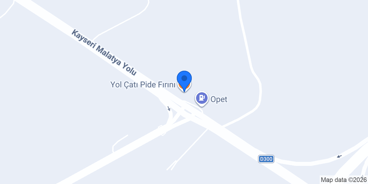 Yol Çatı Pide Fırını konumu