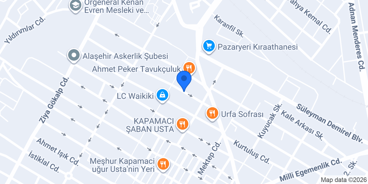 Şirinoğlu Mali Müşavirlik konumu