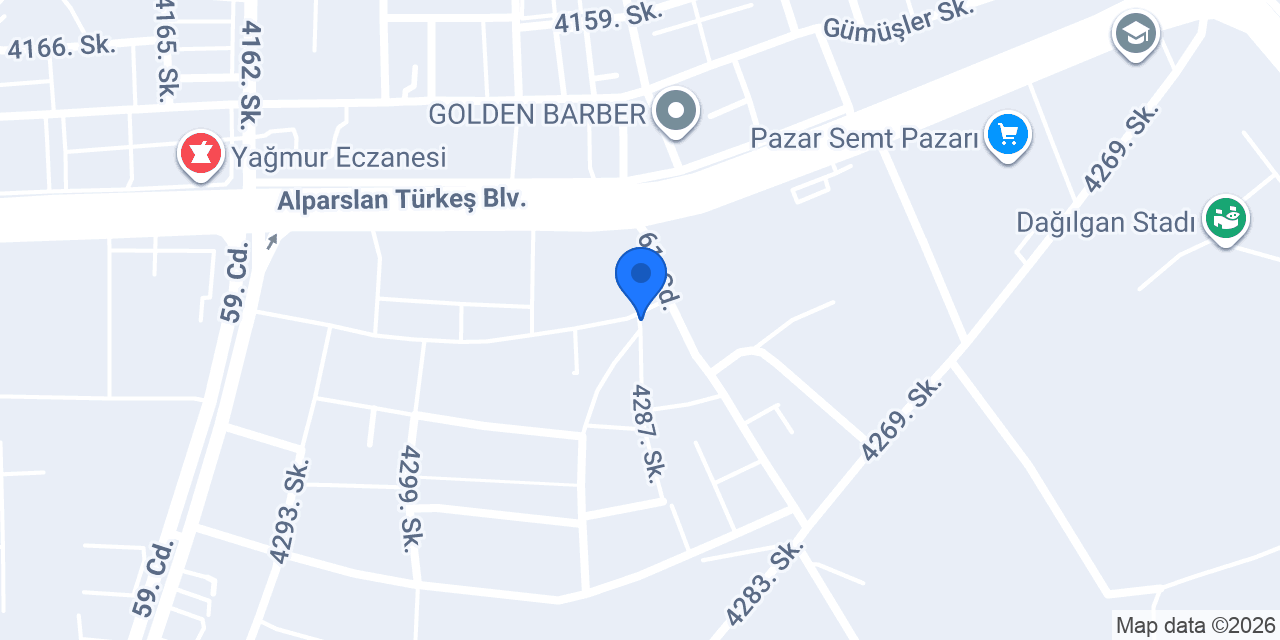 Kaçar Tekstil konumu