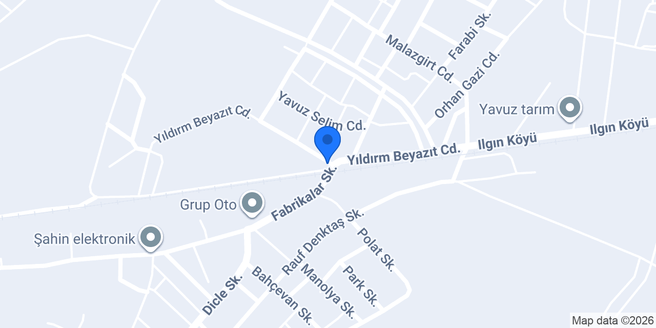 ÇeliKardeşler Vinç konumu