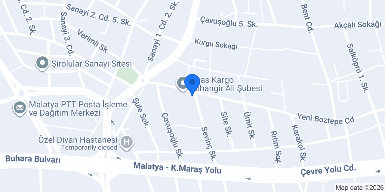 Anadolu Yapı İzolasyon konumu