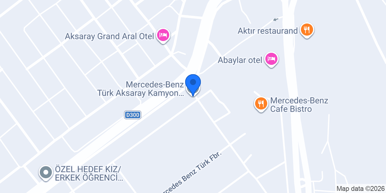 Mercedes-Benz Türk Aksaray Kamyon Fabrikası konumu