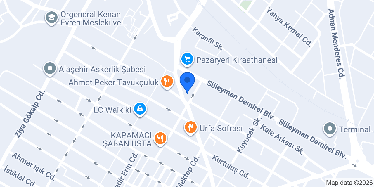 Uğur Pide konumu