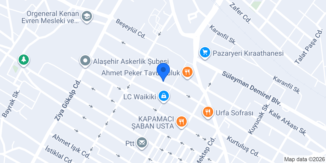 Güler Tıp Merkezi konumu