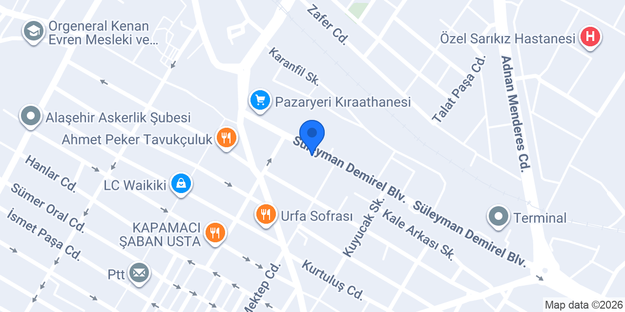Ceren Burger Salonu konumu