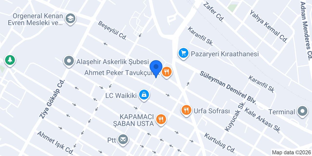 Yapı Kredi - Alaşehir Şubesi konumu
