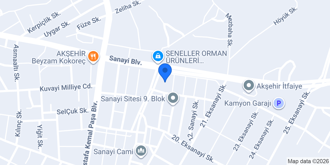 Nimet Karter Sanayi konumu