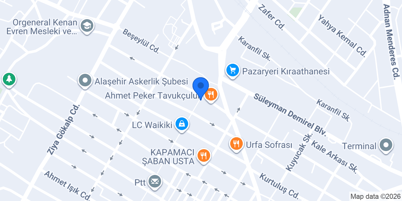 Kahramanmaraş Pastanesi konumu