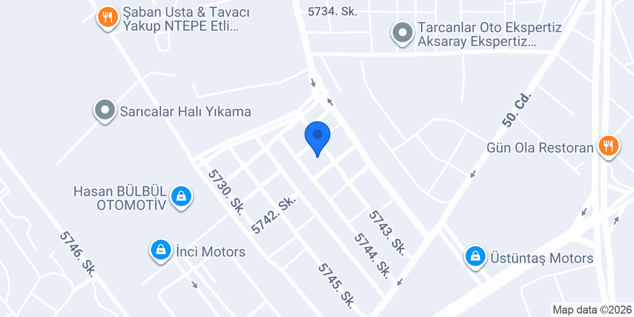 AKSARAY GENÇ OTOMOTİV konumu