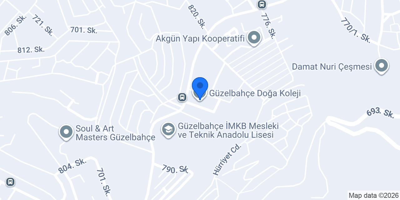 Güzelbahçe Doğa Koleji konumu