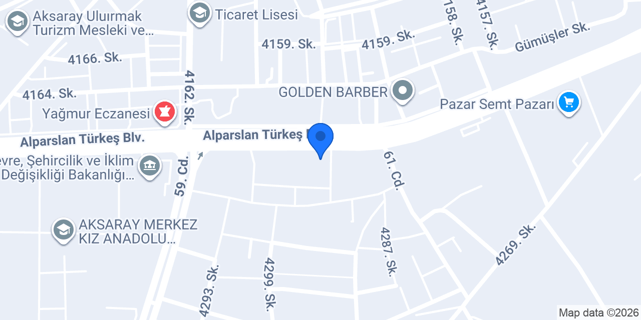 Aksaray Dekor konumu
