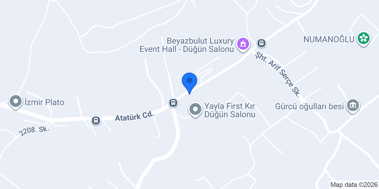Butik Bahçe Event Hall konumu