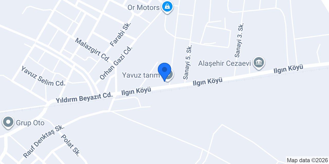 Yavuz tarım konumu