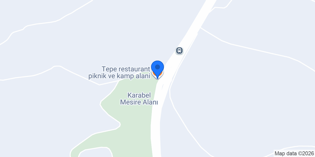 Tepe restaurant piknik ve kamp alani konumu