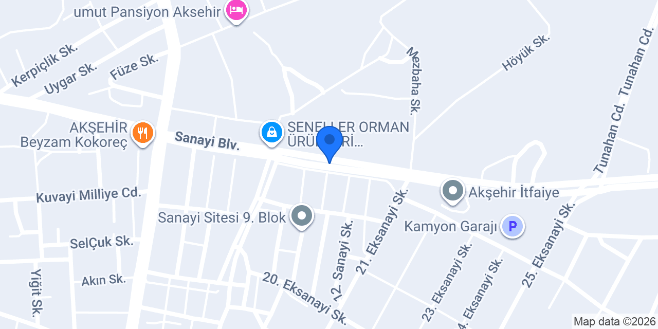 Birlik Döküm Sanayi(BDS) konumu