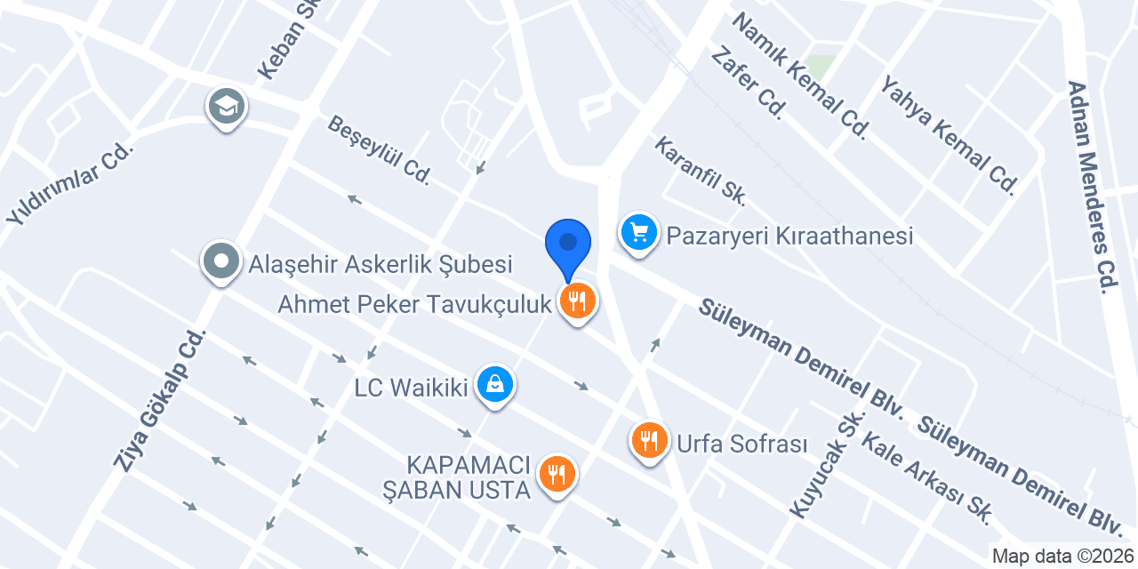 DenizBank Alaşehir Şubesi konumu