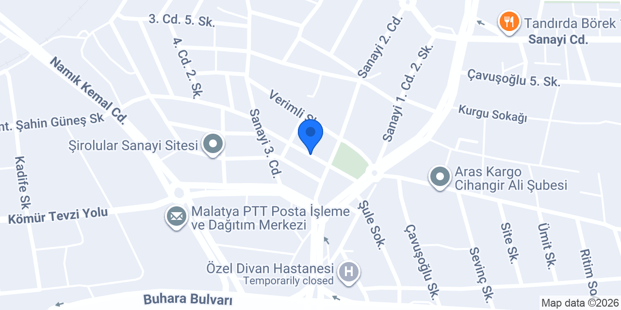 Akay Orman Ürünleri konumu