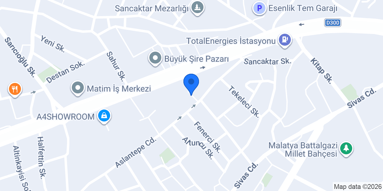 Yuşa sıhhi tesisat konumu