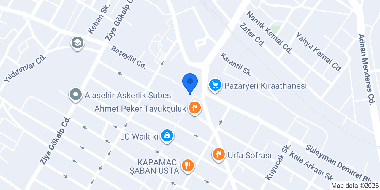Alaşehir Belediyesi konumu