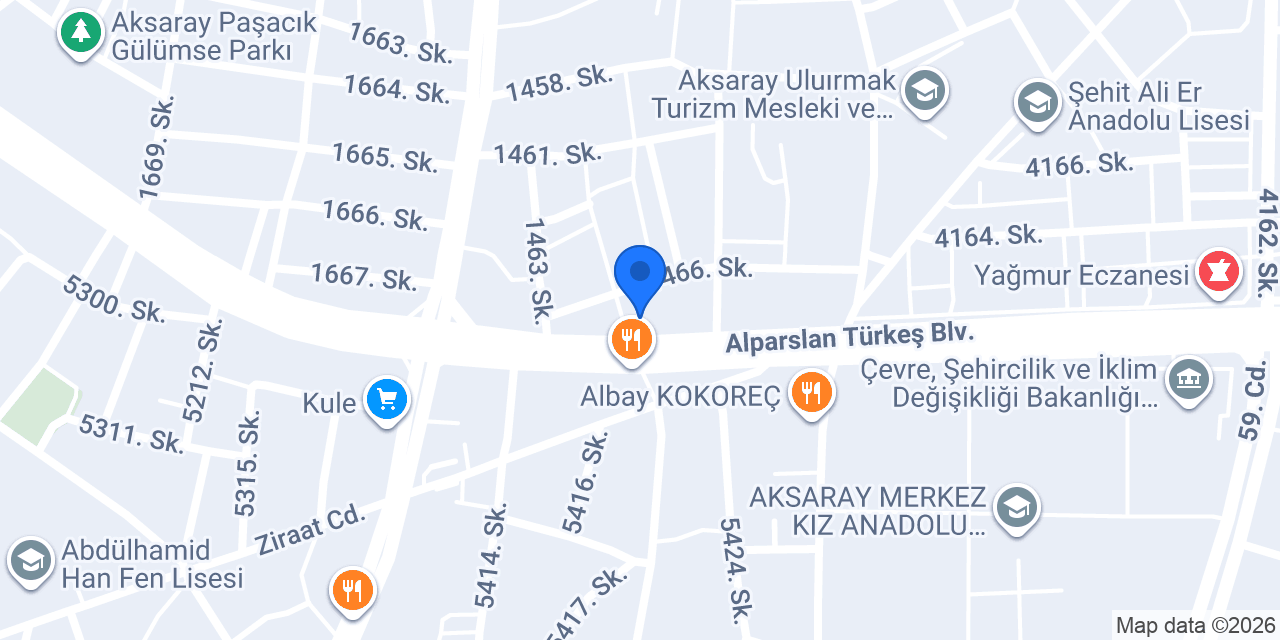 Setri Nur Aksaray konumu
