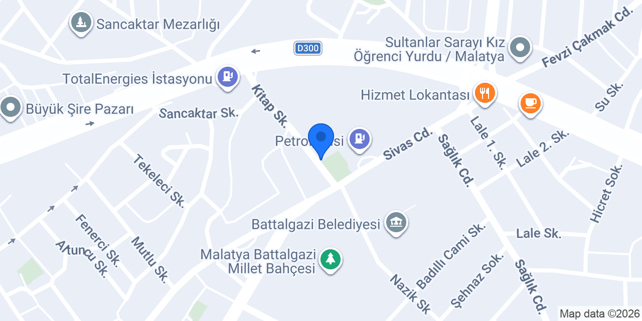 HİLAL TEKNİK MALATYA konumu