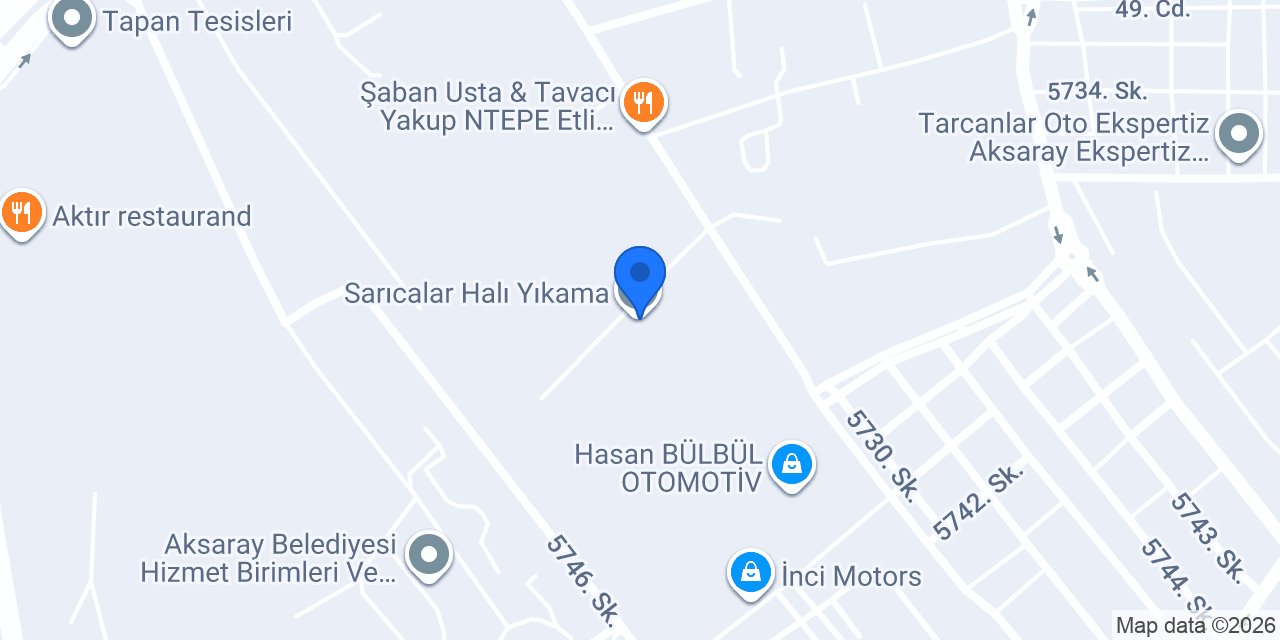 Sarıcalar Halı Yıkama konumu