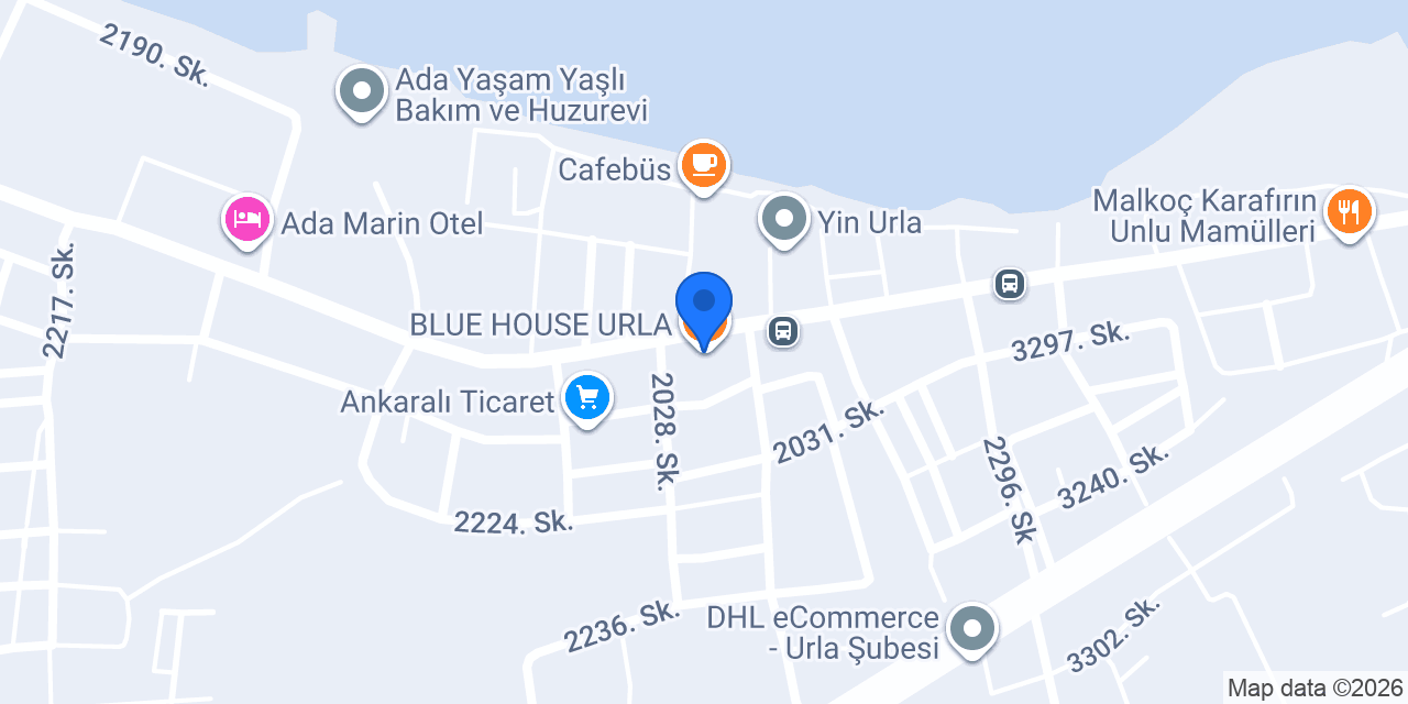BLUE HOUSE URLA konumu