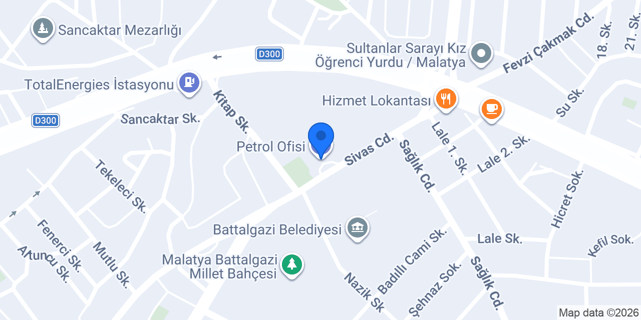 Petrol Ofisi konumu
