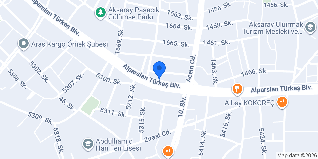 Aksaray Et konumu