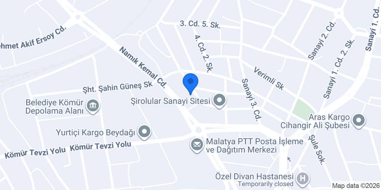 MALATYA EGZOS konumu
