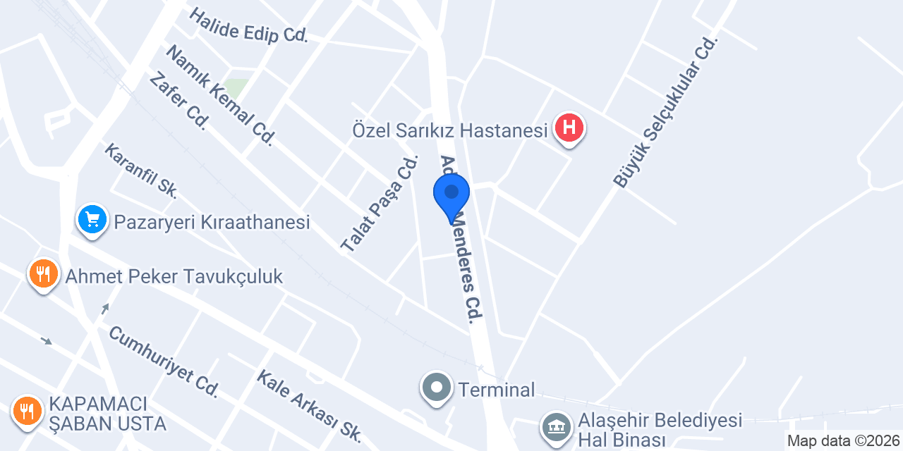Aras Kargo Alaşehir Şubesi konumu