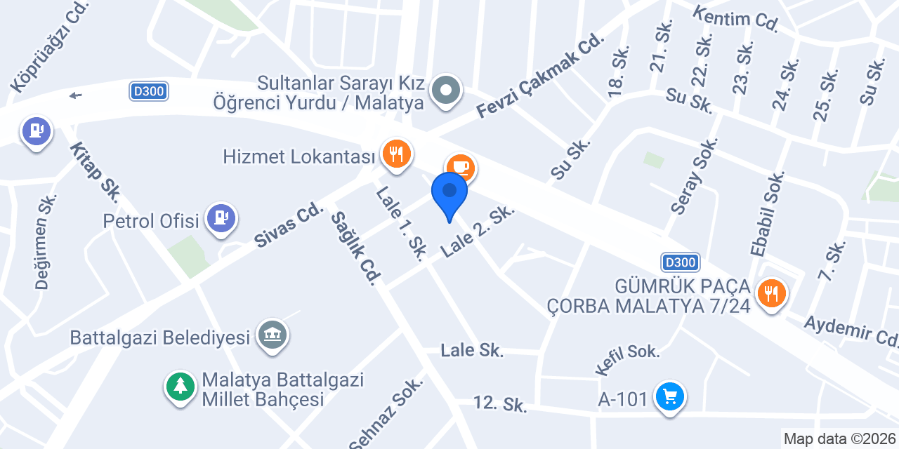 Özel Real Dent Diş Kliniği konumu