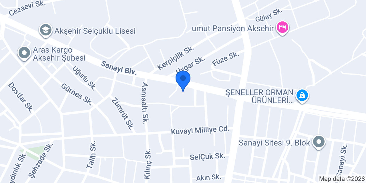 YUMURTACILAR PROFİL BORU SAÇ konumu