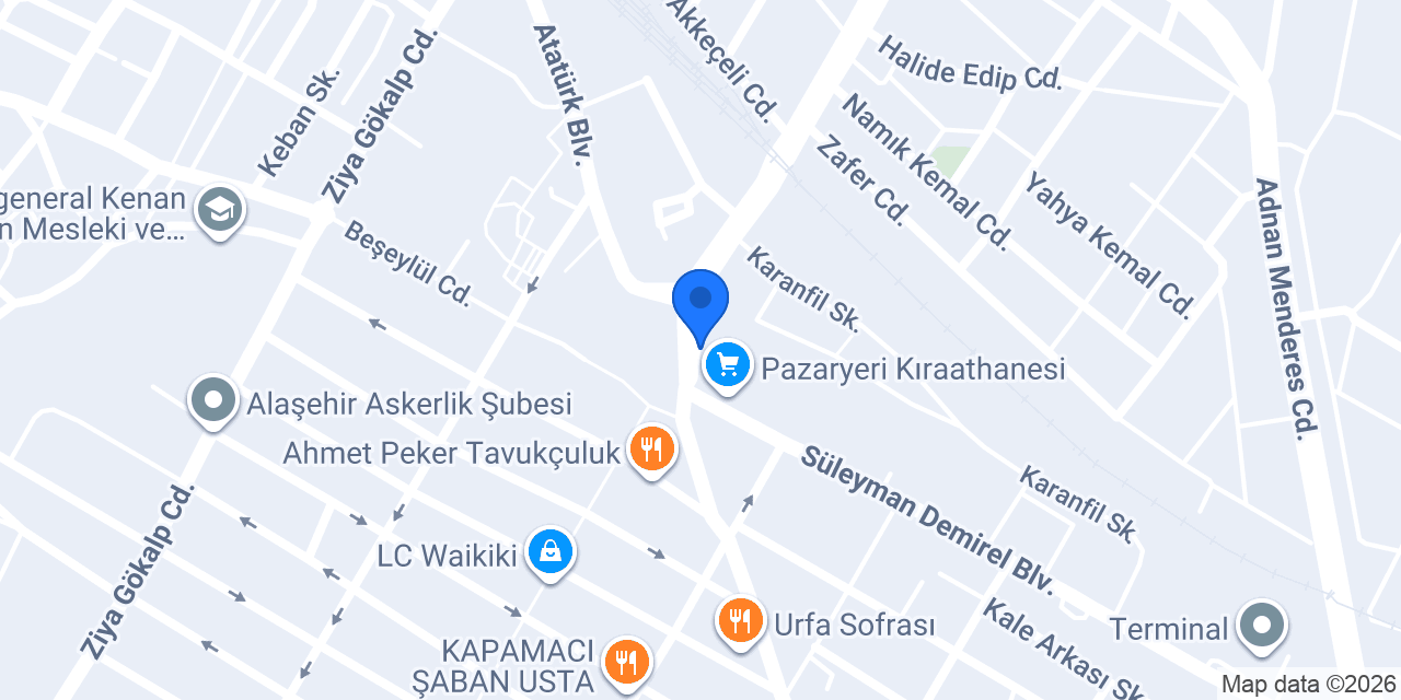 ALAŞEHİR EMANETÇİ CAN TERTİP konumu